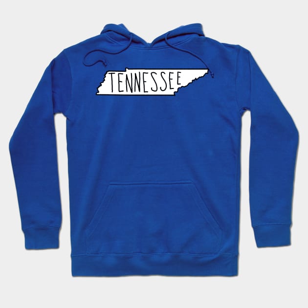 The State of Tennessee - No Color Hoodie by loudestkitten